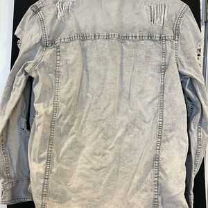 American Eagle Button Up Light Jean Jacket